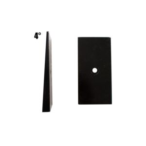 Black Powder Coat, Steel, Sold as a pair