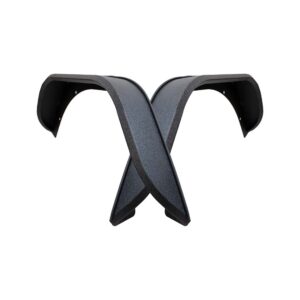 Black textured powder coat, Aluminum, Set of 2 (Rear)