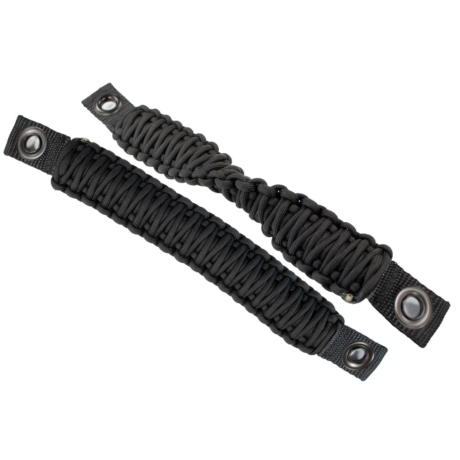 Sold as a pair, Heavy duty 550lb Black ParaCord, High-Quality Black Nylon Webbing