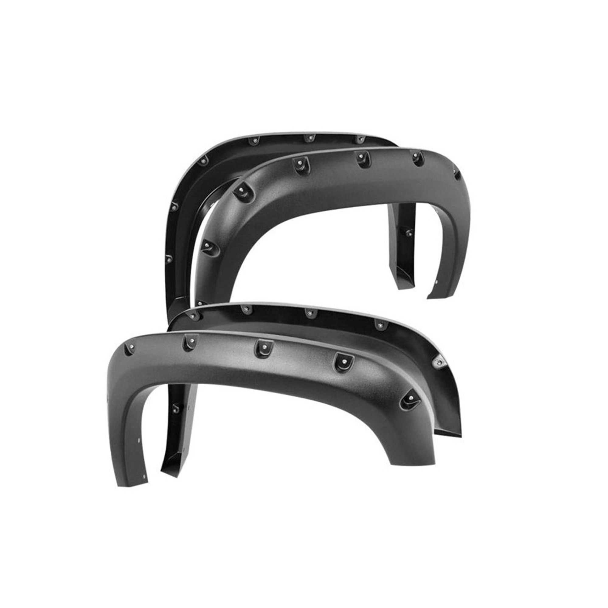 Black Horse Off Road Fender Flares Black TPO FF-CHSIL-SM-PKT-03