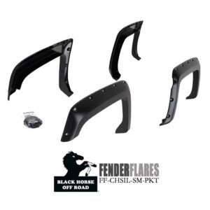 Black Horse Off Road Fender Flares Black TPO FF-CHSIL-SM-PKT