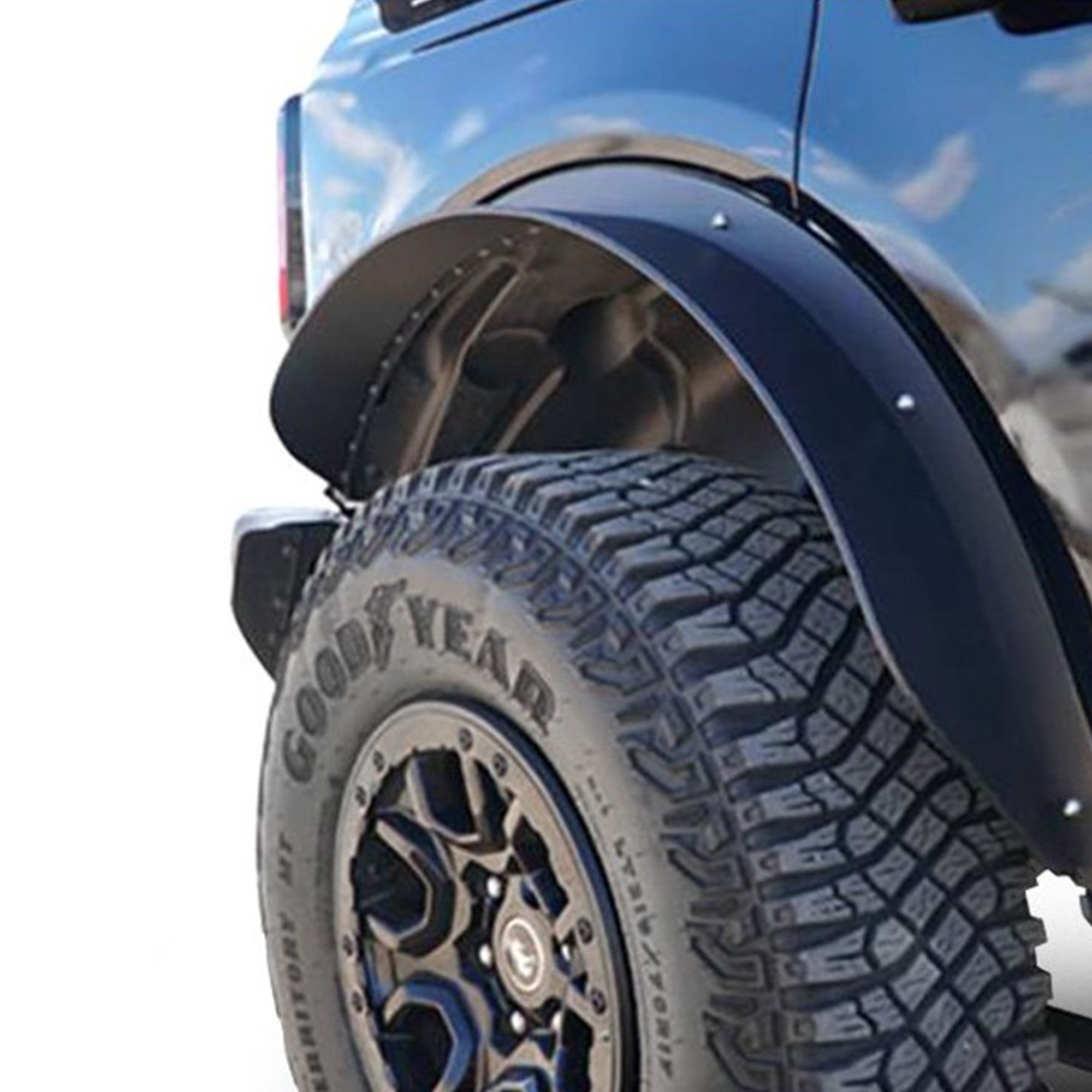 Black Horse Off Road Fender Flares Black Steel FF-FBR21