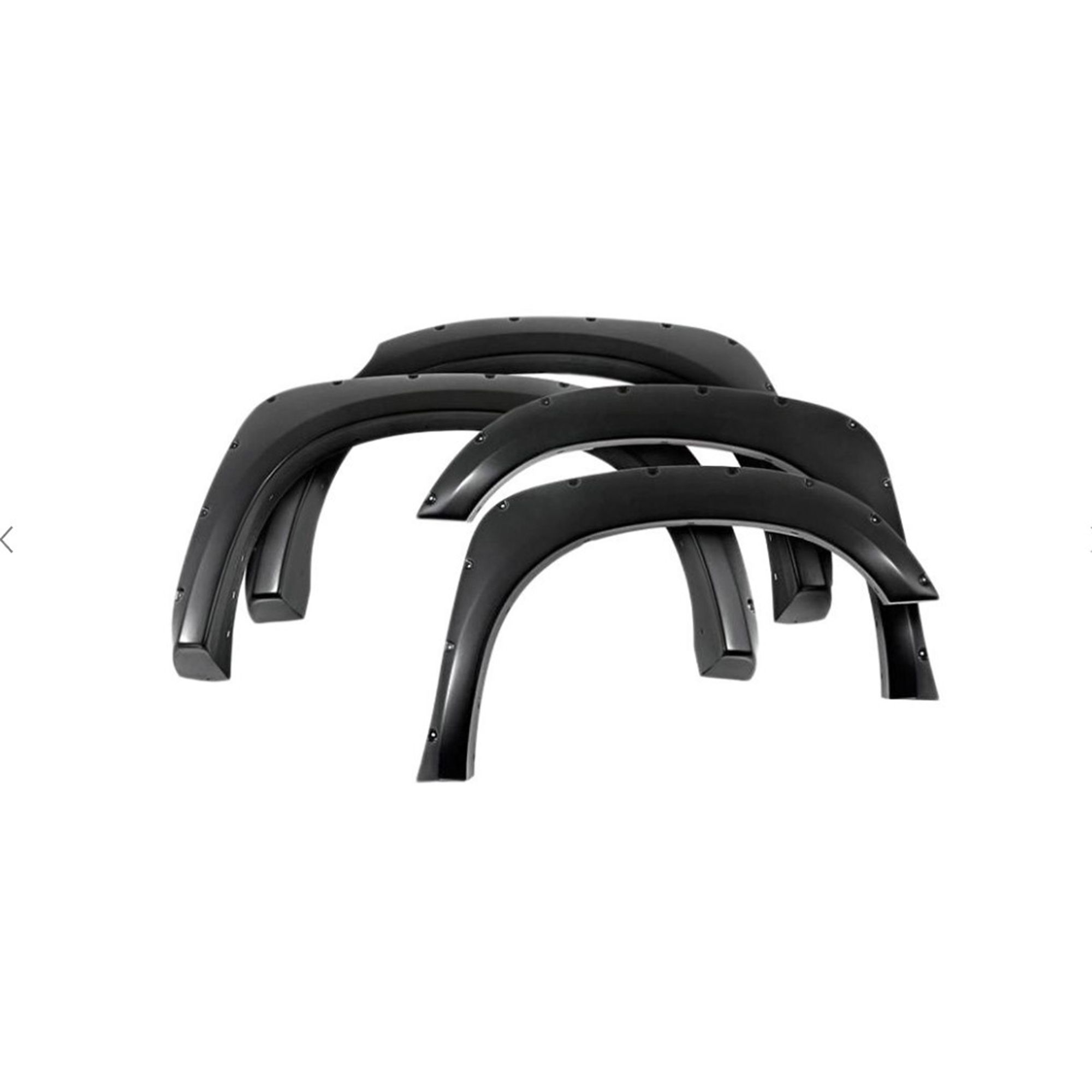 Black Horse Off Road Fender Flares Black TPO FF-FOF1-SM-PKT-09