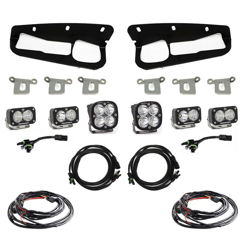 Squadron Pro/Dual S2 Sport Steel Bumper Fog Pocket Light Kit