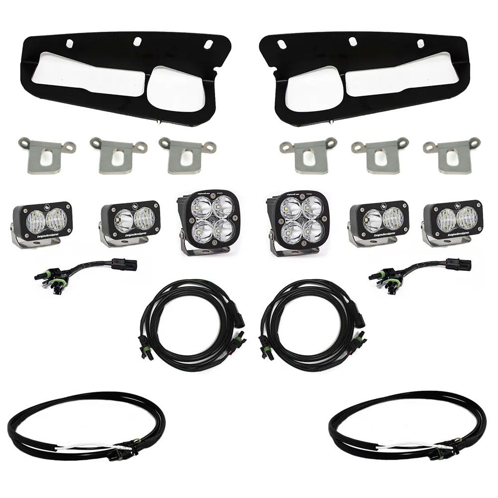 Squadron Pro/Dual S2 Sport Steel Bumper Fog Pocket Light Kit