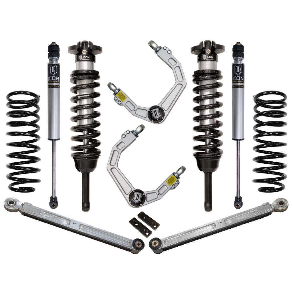 ICON 2010-2024 Toyota 4Runner/2010-2014 Toyota FJ Cruiser, 0-3.5" Lift Stage 3 Suspension System, Billet UCA