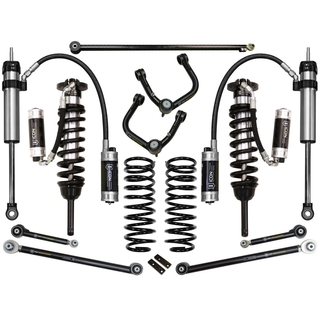 ICON 2010-2024 Toyota 4Runner/2010-2014 Toyota FJ Cruiser, 0-3.5" Lift Stage 7 Suspension System, Tubular UCA