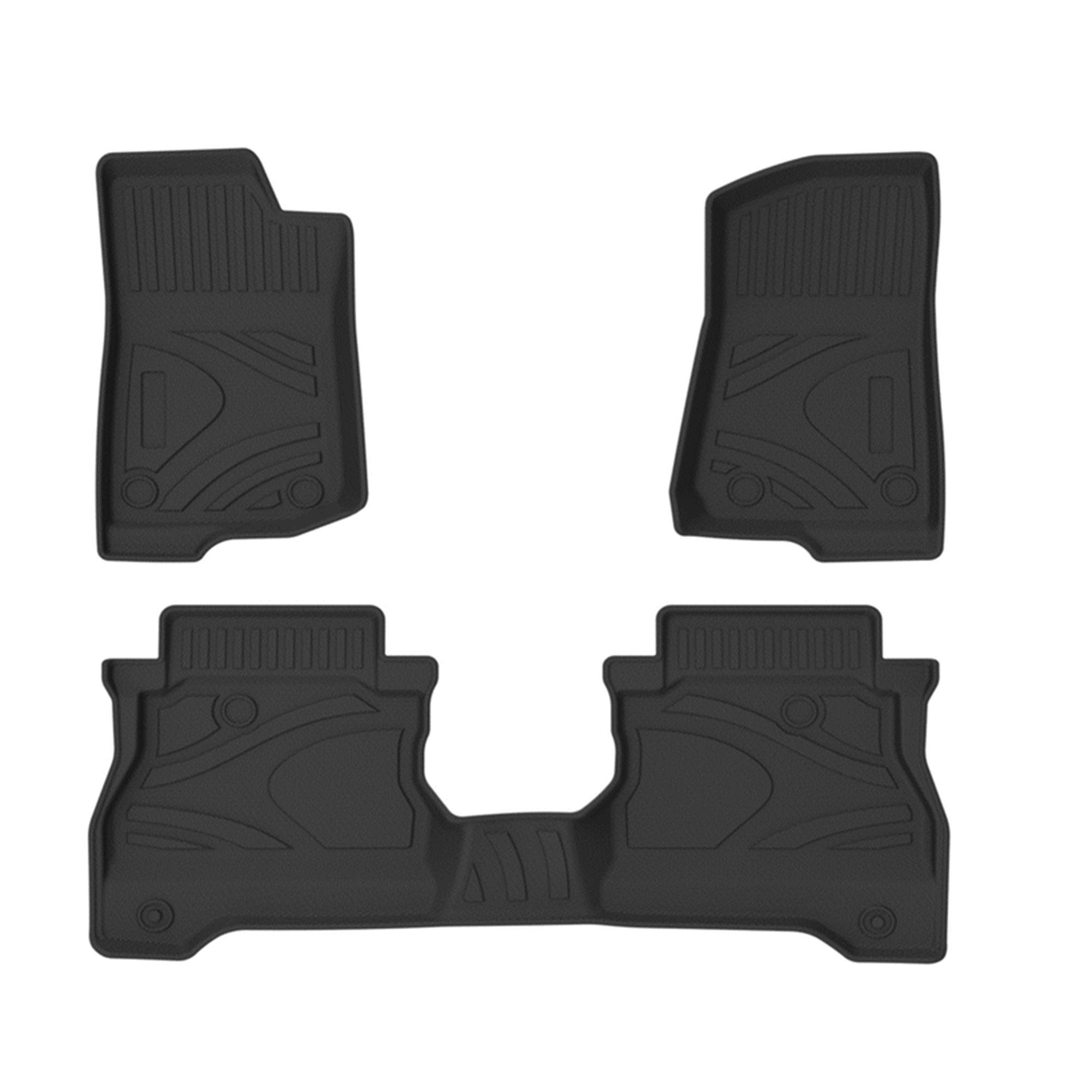 Black Horse Off Road Totaliner Heavy Duty Floor Liner Black TPE FMJGA20