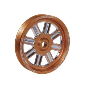 Cummins Dual Pump Spoke Pulley(for use with FPE dual pump bracket) Orange