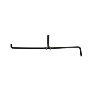 Universal pre-formed 5/8" hose w/ 90 degree ends and T-fitting (1" ID on the T)