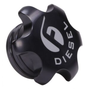 Fleece Performance Black Anodized Billet Fuel Cap for 2013-2018 Cummins