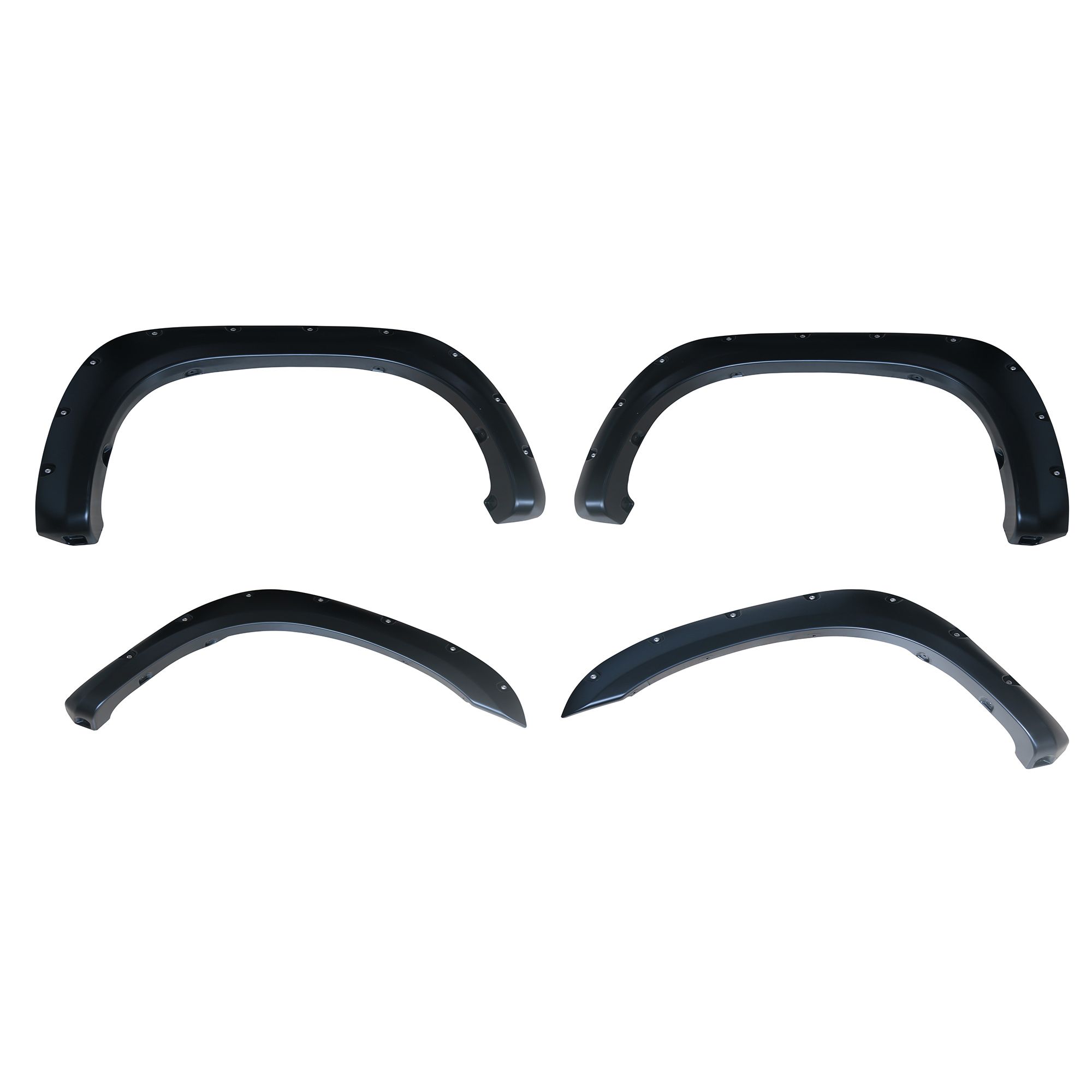 Black Horse Off Road Fender Flares Black Polypropylene FPSTO07