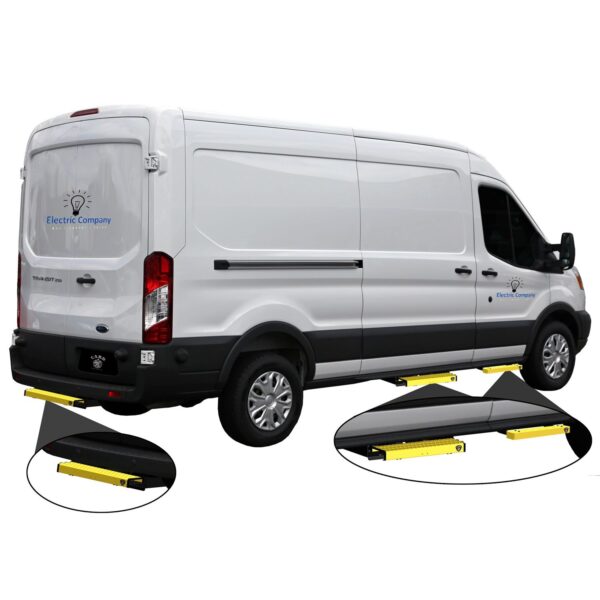 CARR  - 501077 - WTS; 24 in. Retractable Step (Ford Transit Van,Side Door); XP3 Blk /XP7 Sfty Ylw