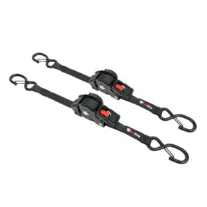 1" x 10' Retractable Ratchet Tie Down (2 Pack)