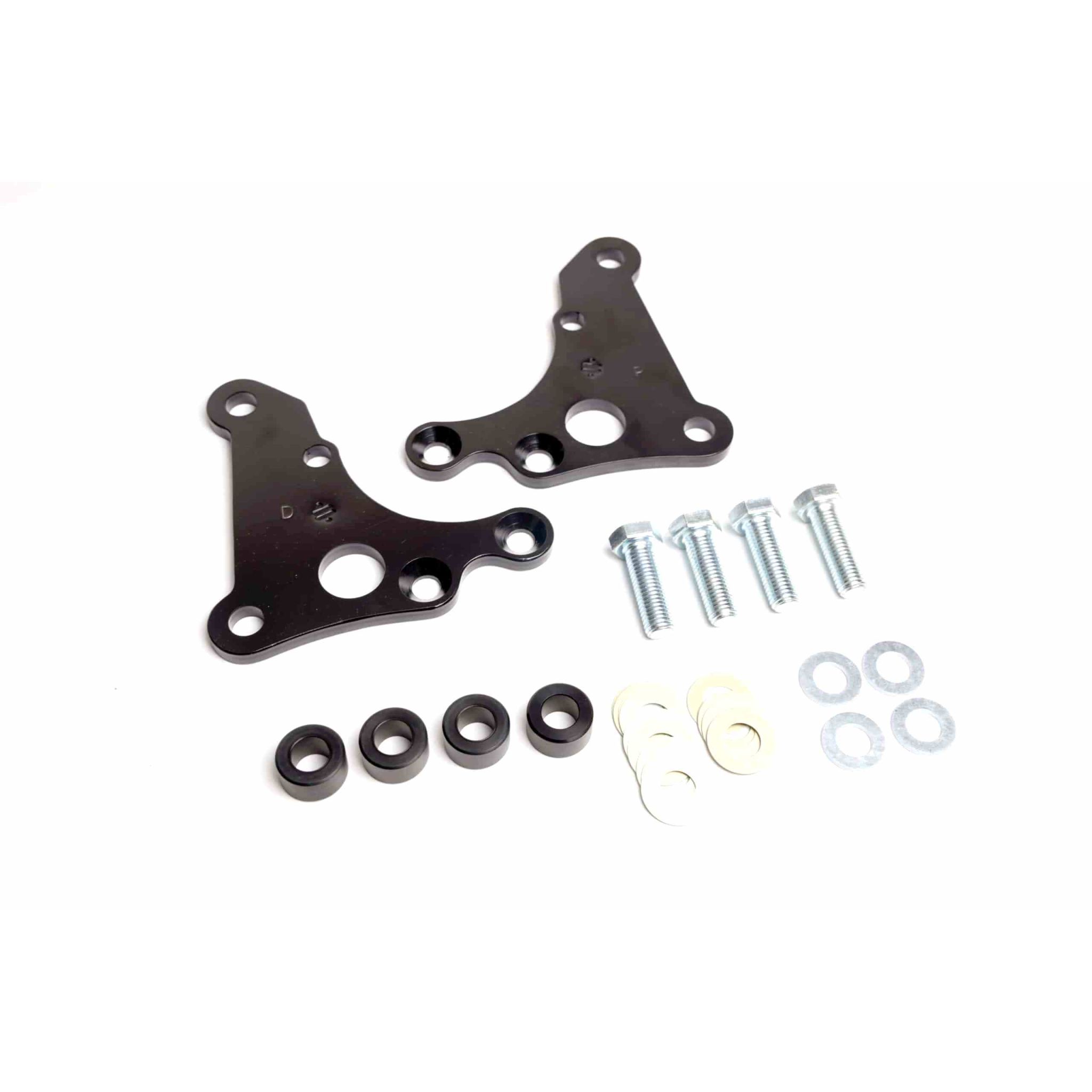 C5/C6 caliper brackets for Ridetech AFX C7 hub spindles.