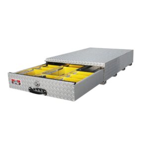 GXTX - HBS307 - 30inch x 9.5inch x 48inch x .100 thick diamond, Bed Safe Roller Drawer Box