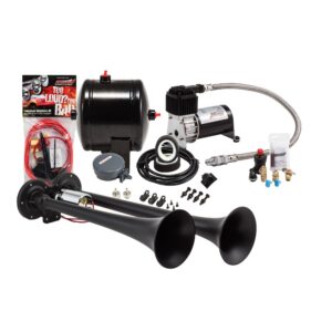 Kleinn Air Horns - HK2-1 - BlackDual Air Horn Kit
