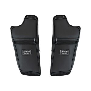 Front Lower Door Bags with Knee Pad for 16+ Polaris General (Pair)