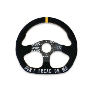 Don’t Tread on Me Comp-R Suede Steering Wheel (D-Shaped)
