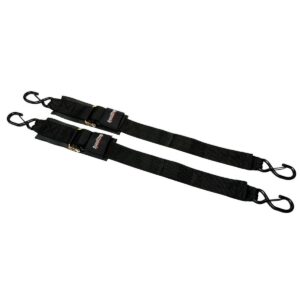 2” x 4’ Marine Transom Tie-Down Straps with Snap S-Hooks (2 Pack)