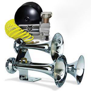 Premium Triple Train Horn W/Air Horn (HP10254) and Onboard Air (HP10163)