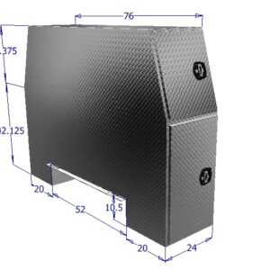 GXTX - HPB9269 - 92inchL-69inchH Backpack, .125 thick diamond tread