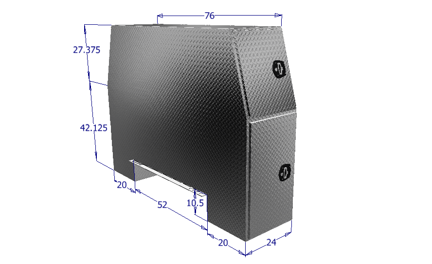 GXTX - HPB9269 - 92inchL-69inchH Backpack, .125 thick diamond tread