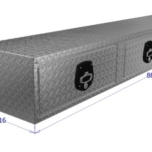 GXTX - HTD88 - 16inch x 12inch x 88inchL Stake Bed Top Sider w/ 3 drawers