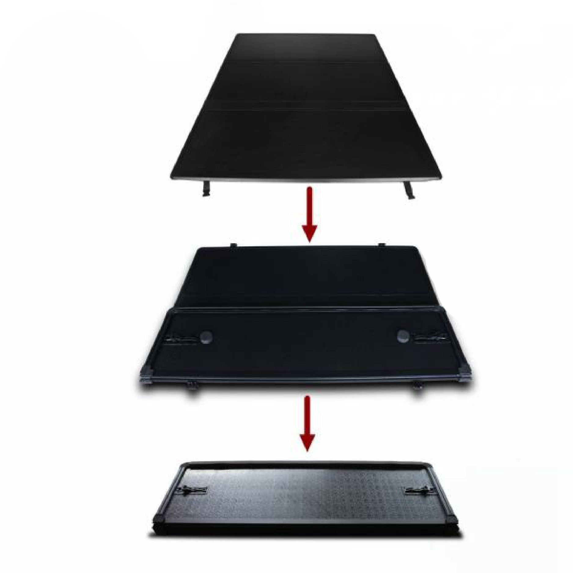 Black Horse Off Road Hard Tonneau Cover Black ABS HTF-JE19