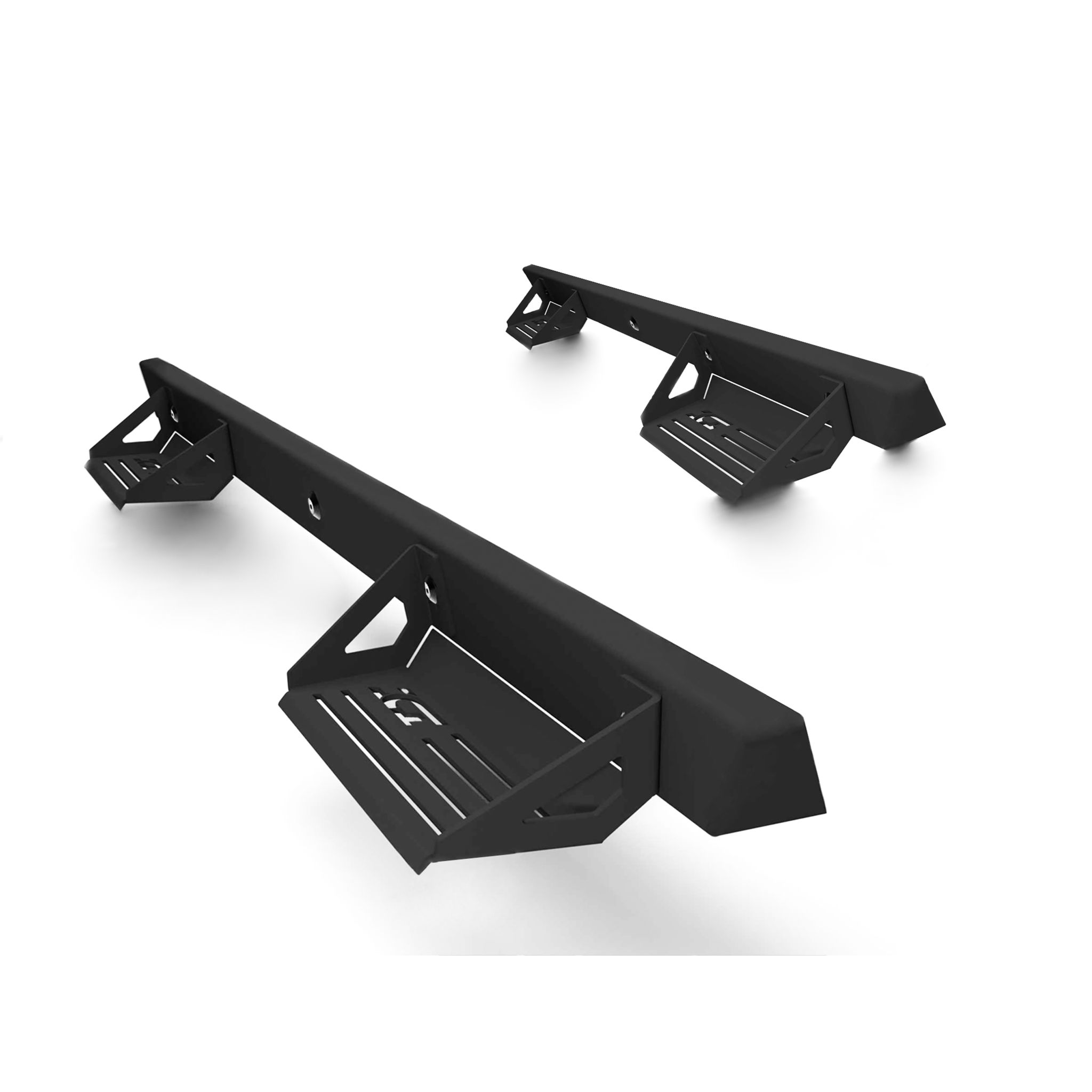 ICI Side Steps; 840121412906; 2018 - 2024 Jeep JL; Alumilite Series; aftermarket truck side step nerfbars