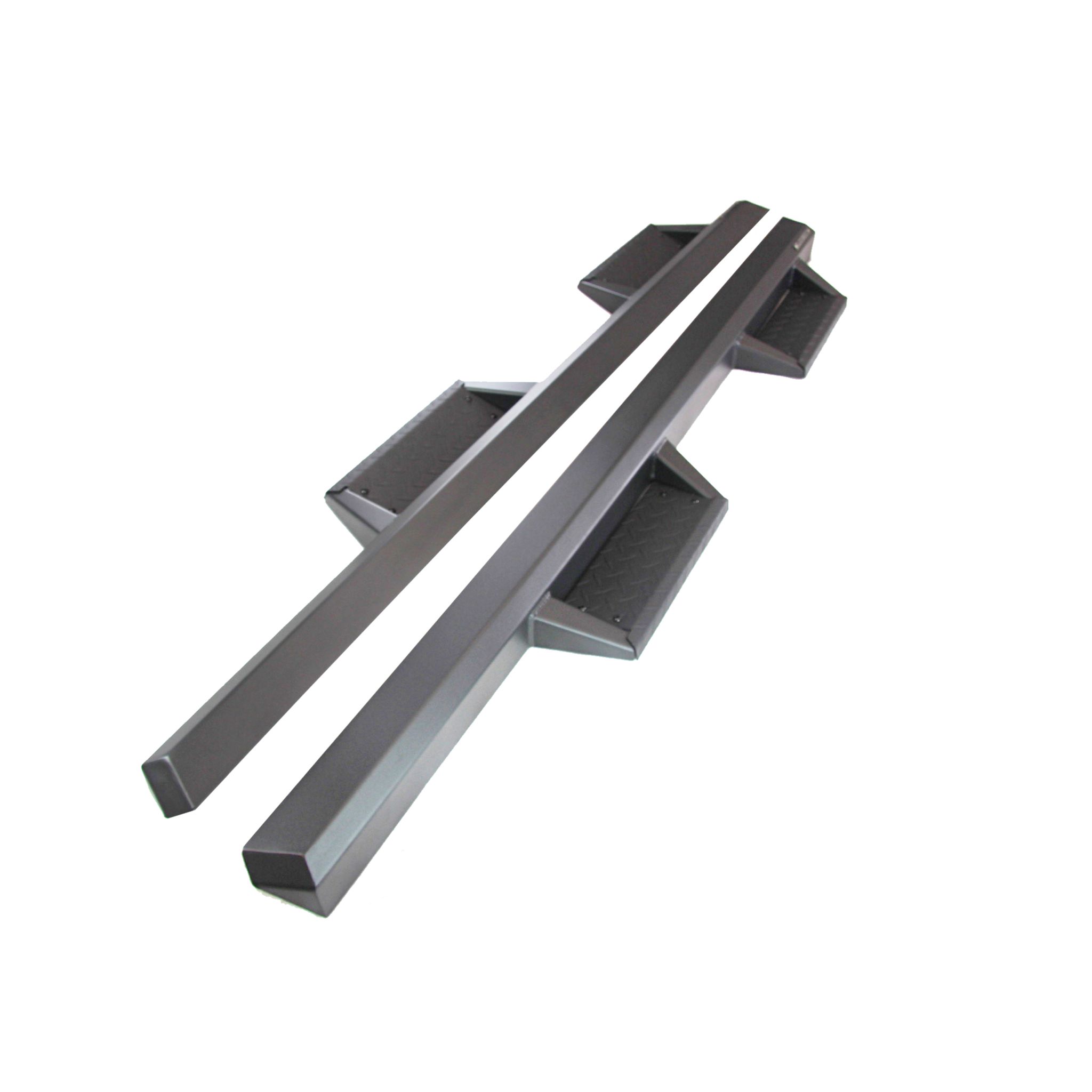 Black Horse Off Road Impact Heavy Duty Drop Side Steps Black Steel IM-JEWR4D