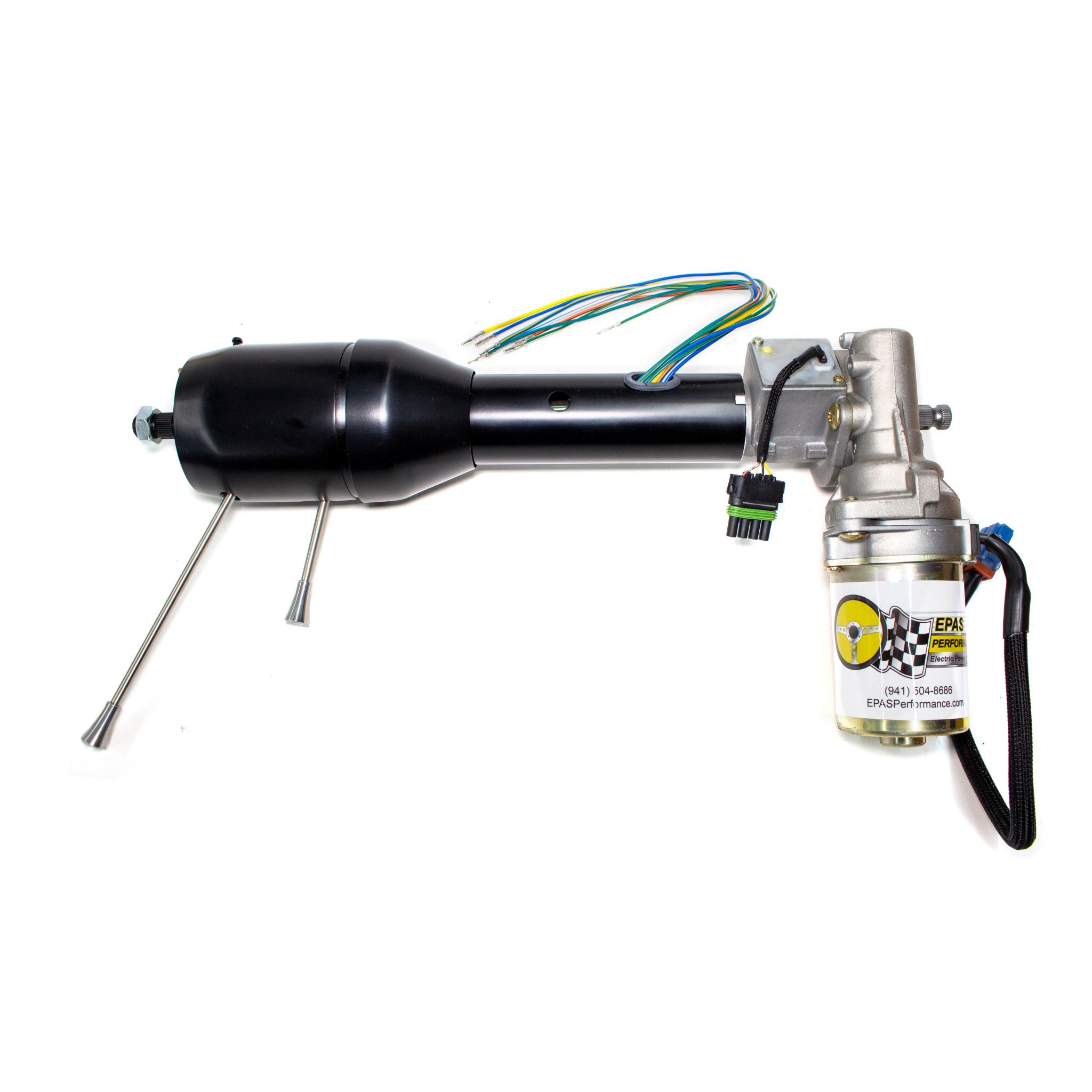 1967 Late Mustang EPAS Kit + IDIDIT Black Powder Coated Column