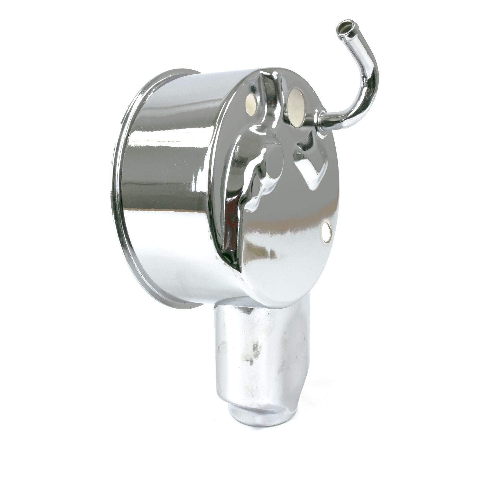 TSP Power Steering Pump Reservoir; GM Saginaw "Banjo Style;" Chrome