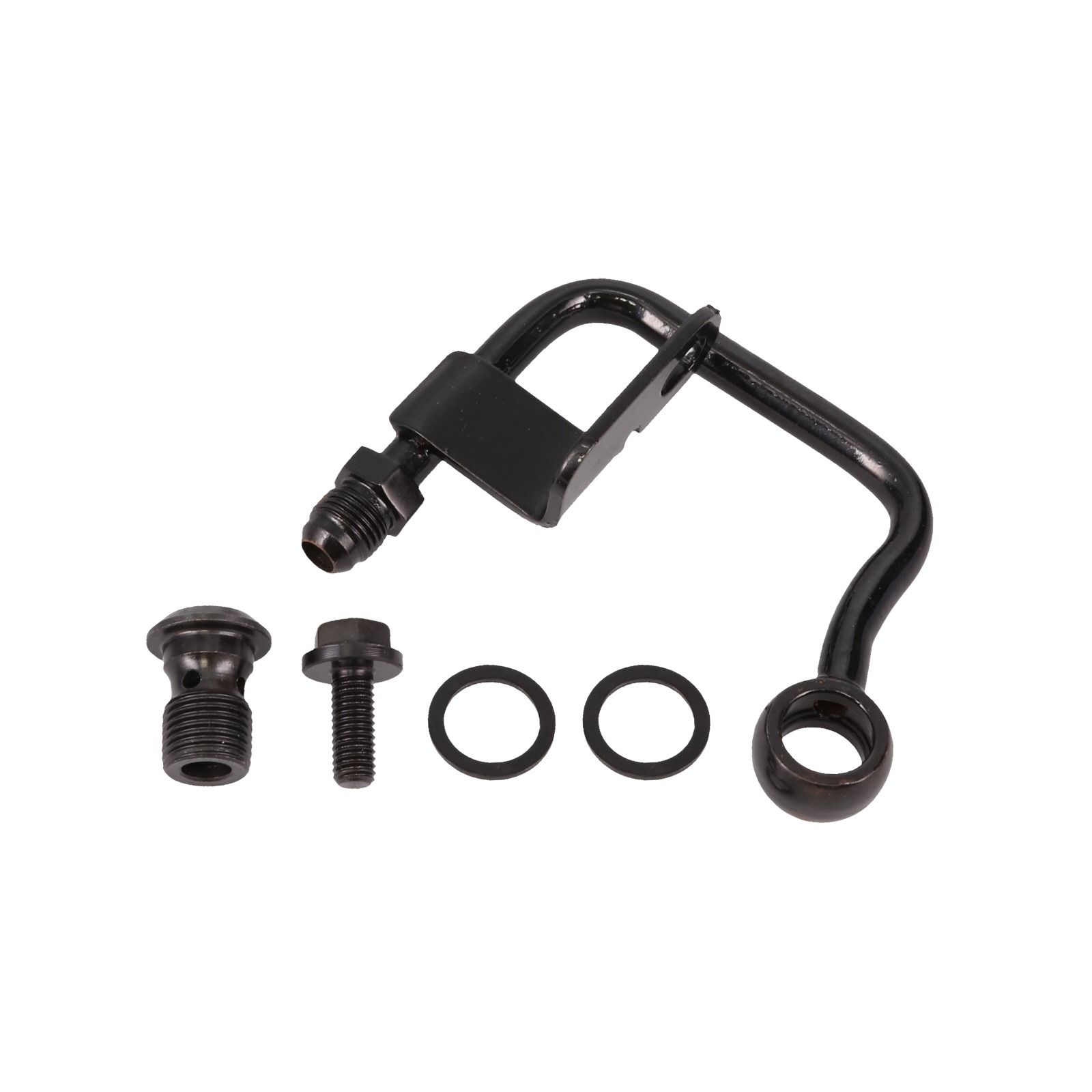 GM Type II Power Steering Pump Mid-Mount Hardline; Chrome