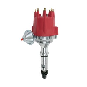 TSP HEI Distributor Standard Cap and Rotor Kit; 8 Cylinder Male; Red