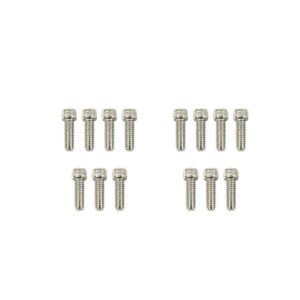 TSP Wire Looms; 9mm Aluminum Perimeter Bolt Valve Covers; Chrome