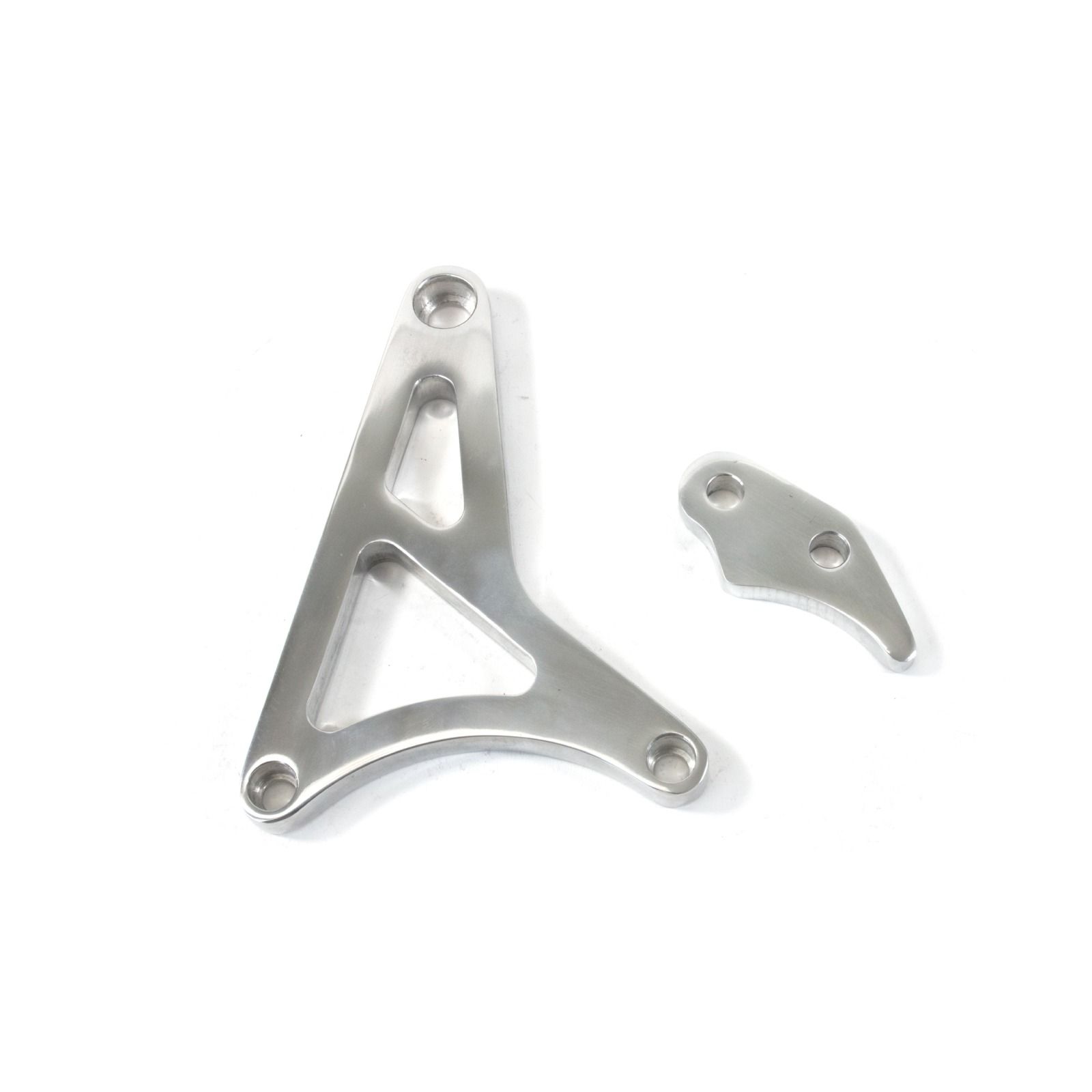 TSP Alternator 1G Bracket; Aluminum Ford 351W; Chrome