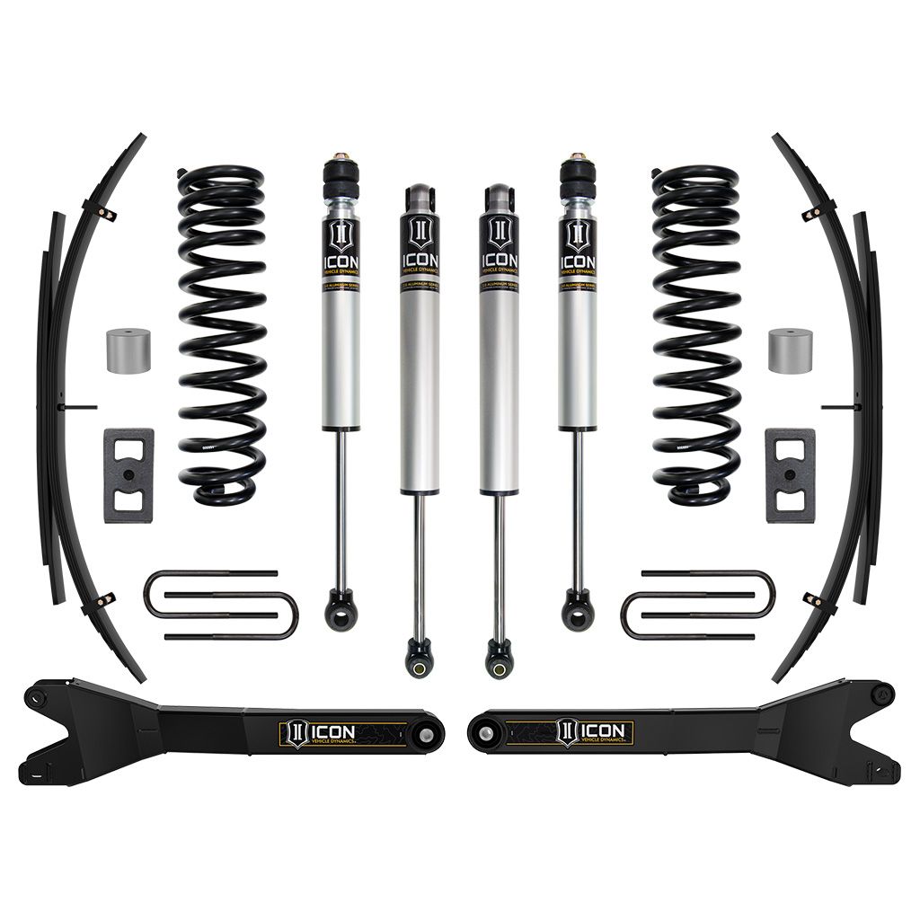 ICON 2023-2025 Ford F-250/F-350 Super Duty 4WD, Diesel, 2.5" Lift, Stage 1 Suspension System w/ Radius Arms and Expansion Packs