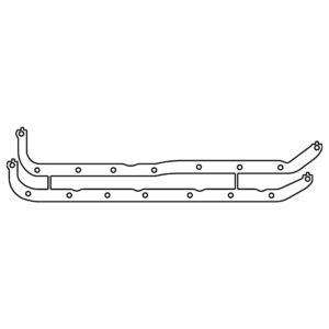Cometic Gaskets - Cosworth BD Series, FVA/FVC, Lotus Twin Cam Oil Pan Rails Kit - C14100-060