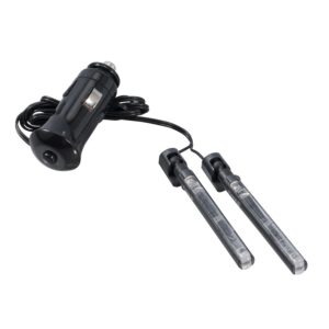 Dual Dash Mood Light, Charcoal Gray- Blue LED Light