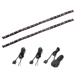 TYPE S 24 in. Interior strip lighting w/ 2x12 in. Plug & Glow LED strips, Red