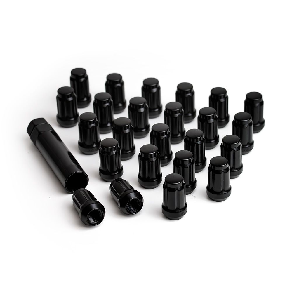 ICON ALLOYS LUG NUT KIT BLACK - 1/2" / 24 COUNT W/ KEY