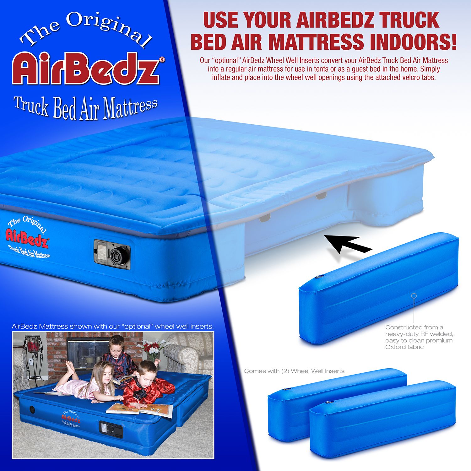 AirBedz by Pittman Outdoors - PPI AC5 Original Inflatable Wheel Well Side Inserts - Fits - PPI 101 and PPI-104