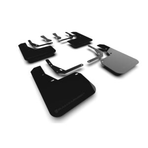 Rally Armor MF103-UR-BLK-MBK - 2024-25 Hyundai Kona N Line - Black Mud Flap/Metallic Black Logo