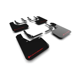 Rally Armor MF103-UR-BLK-RD - 2024-25 Hyundai Kona N Line - Black Mud Flap/Red Logo