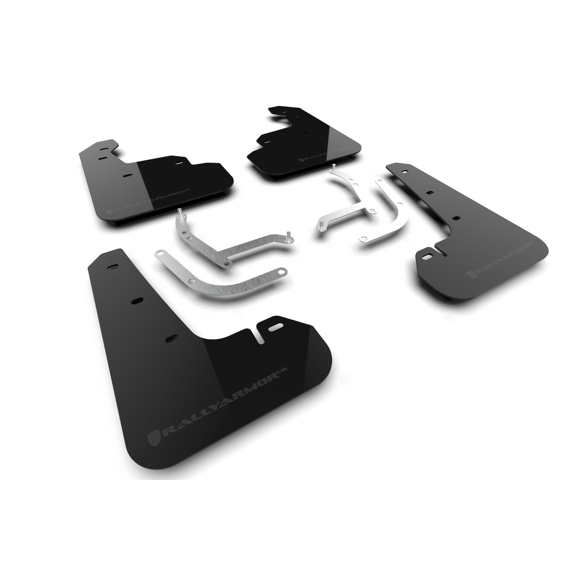 Rally Armor MF105-UR-BLK-GRY - 2024 Subaru Impreza - Black Mud Flap/Grey Logo