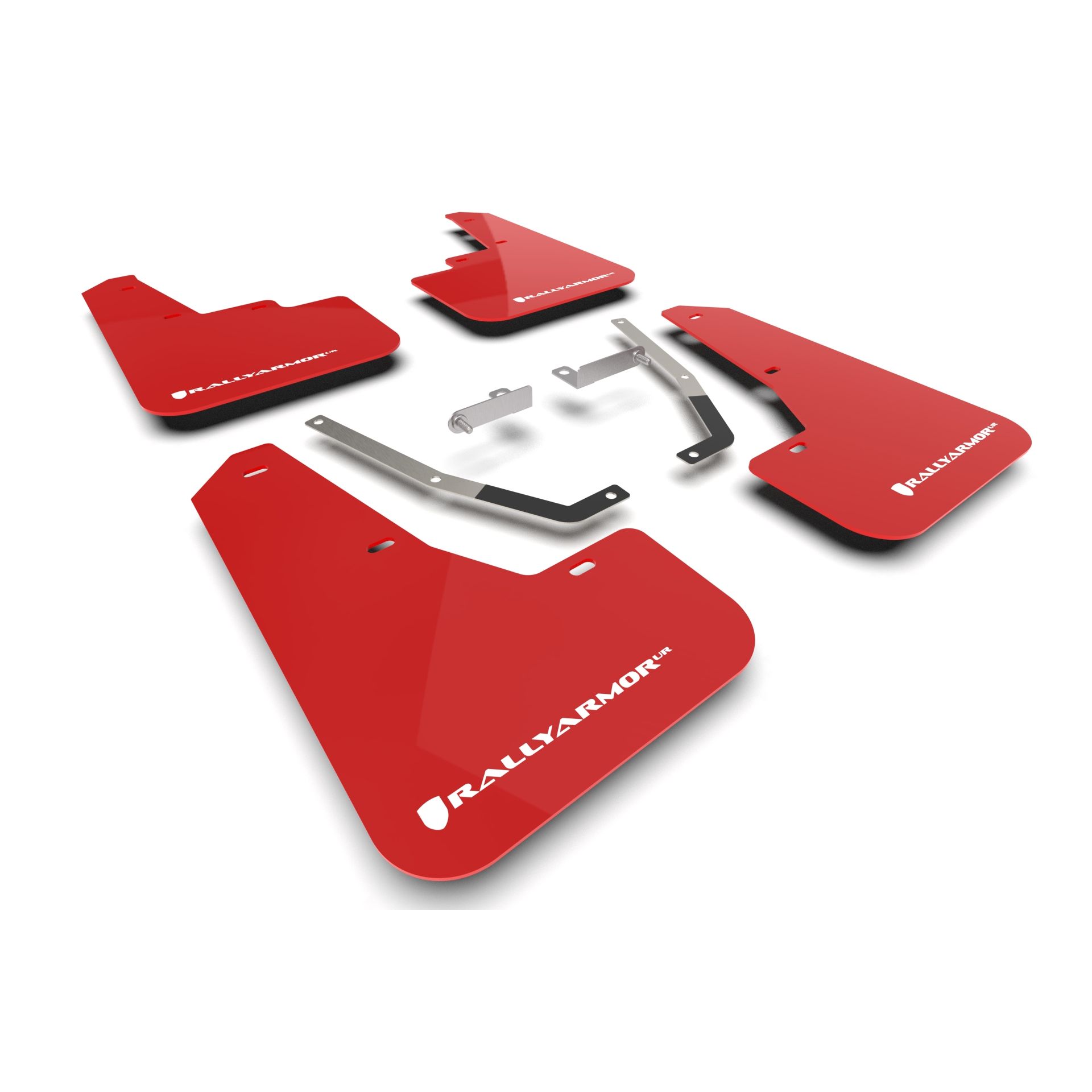 Rally Armor MF106-UR-RD-WH - 2024-25 Subaru Crosstrek - Red Mud Flap/White Logo