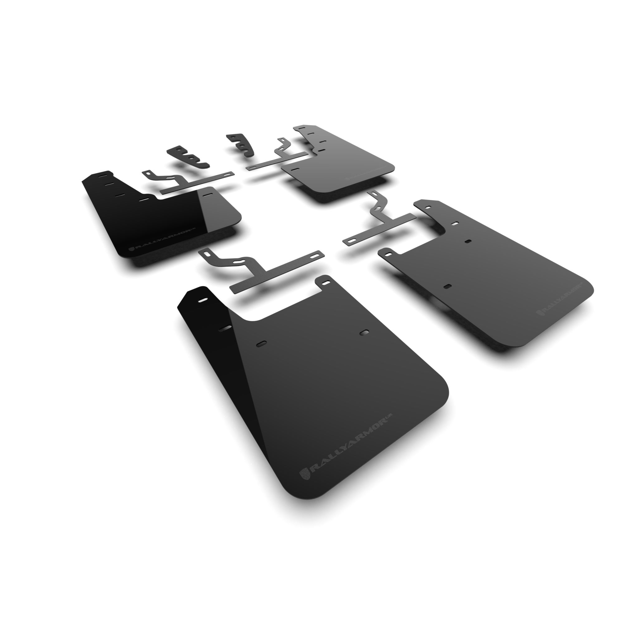 Rally Armor MF110-UR-BLK-BL - 2022-25 Toyota Tundra  - Black Mud Flap/Metallic Black Logo