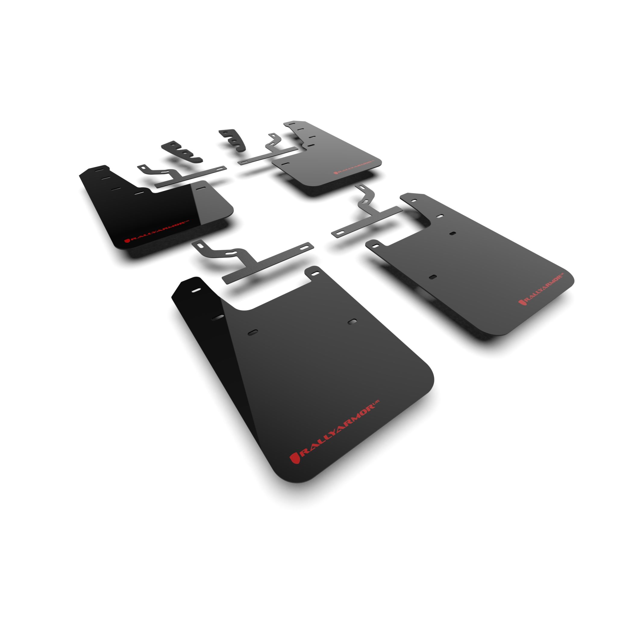 Rally Armor MF110-UR-BLK-RD - 2022-25 Toyota Tundra  - Black Mud Flap/Red Logo