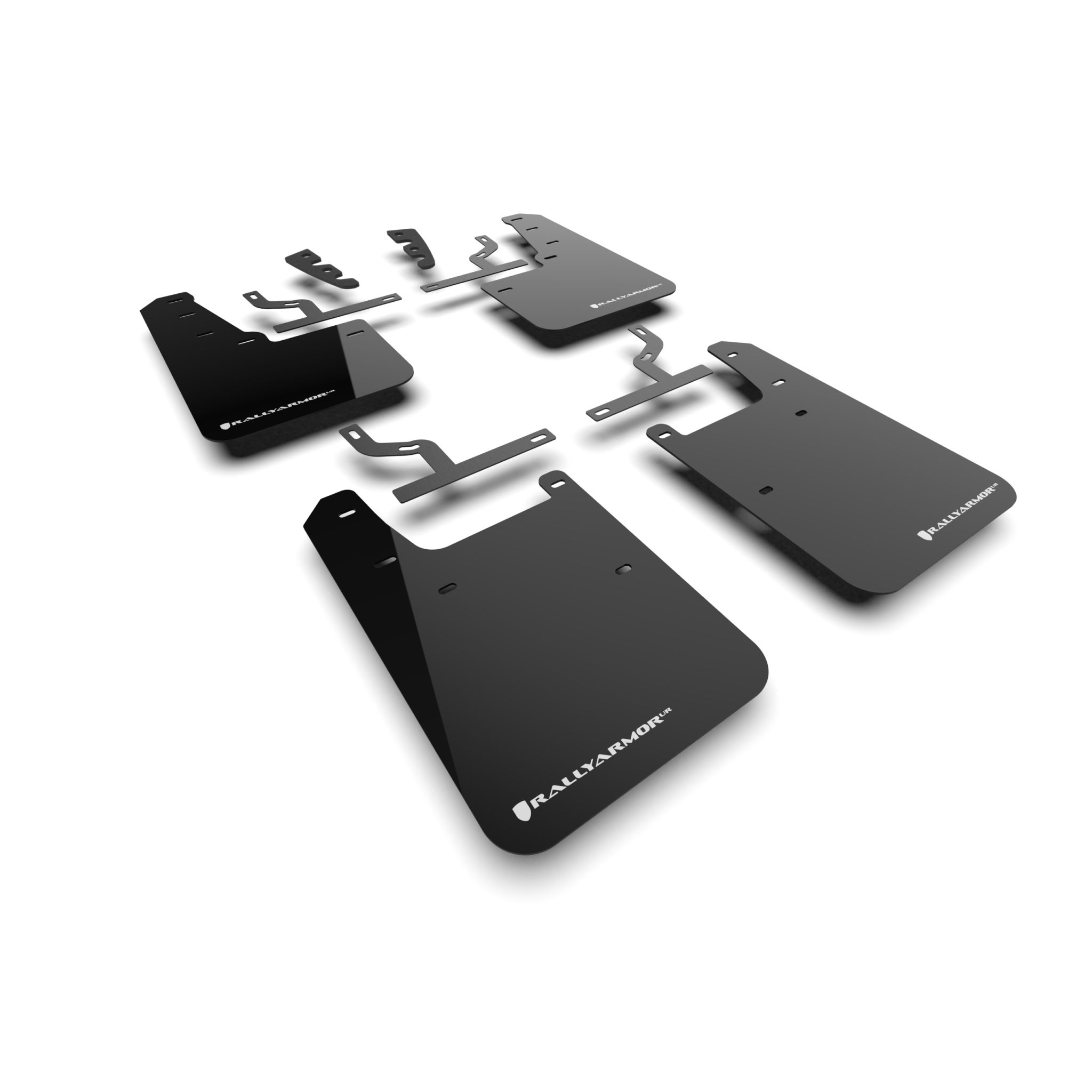 Rally Armor MF110-UR-BLK-WH - 2022-25 Toyota Tundra  - Black Mud Flap/White Logo